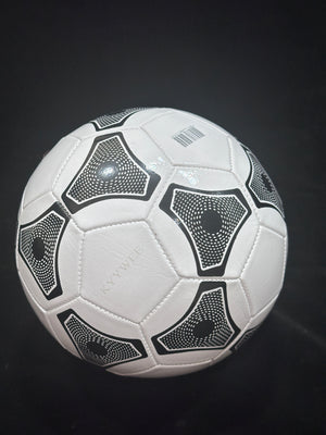 KYYWEE Soccer,PVC Material Soccer Machine-stitched soccer ball,for kids,White,Suitable for foot basketball sports,Regular 11-player system