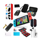 Switch Lite Accessories Kit For Nintendo Switch Lite Console - Bundle Mini Charging Base, Headphone, Protective Cover case, Carry Bag, Screen Protector, Game Card Storage, Stylus, 6 Thumb Grips