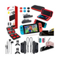 Switch Lite Accessories Kit For Nintendo Switch Lite Console - Bundle Mini Charging Base, Headphone, Protective Cover case, Carry Bag, Screen Protector, Game Card Storage, Stylus, 6 Thumb Grips